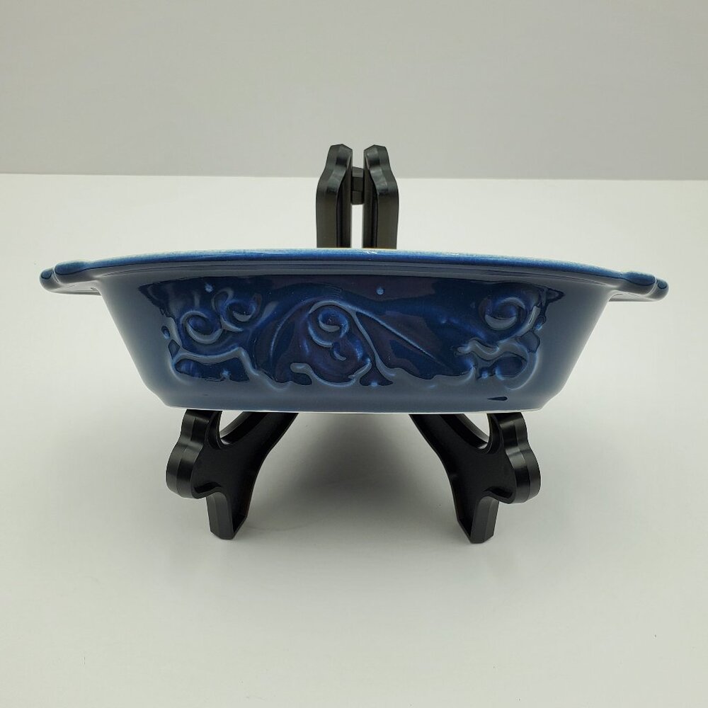 Pfaltzgraff Weir In Your Kitchen Chicory Blue Oval Baker Handled Casserole Dish